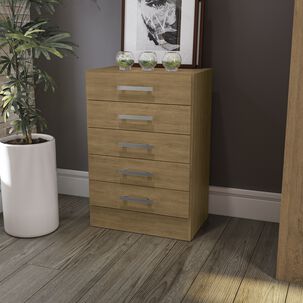 Cómoda Yardas Carla Nogal 5 Cajones Cómoda Yardas Carla Nogal 5 Cajones